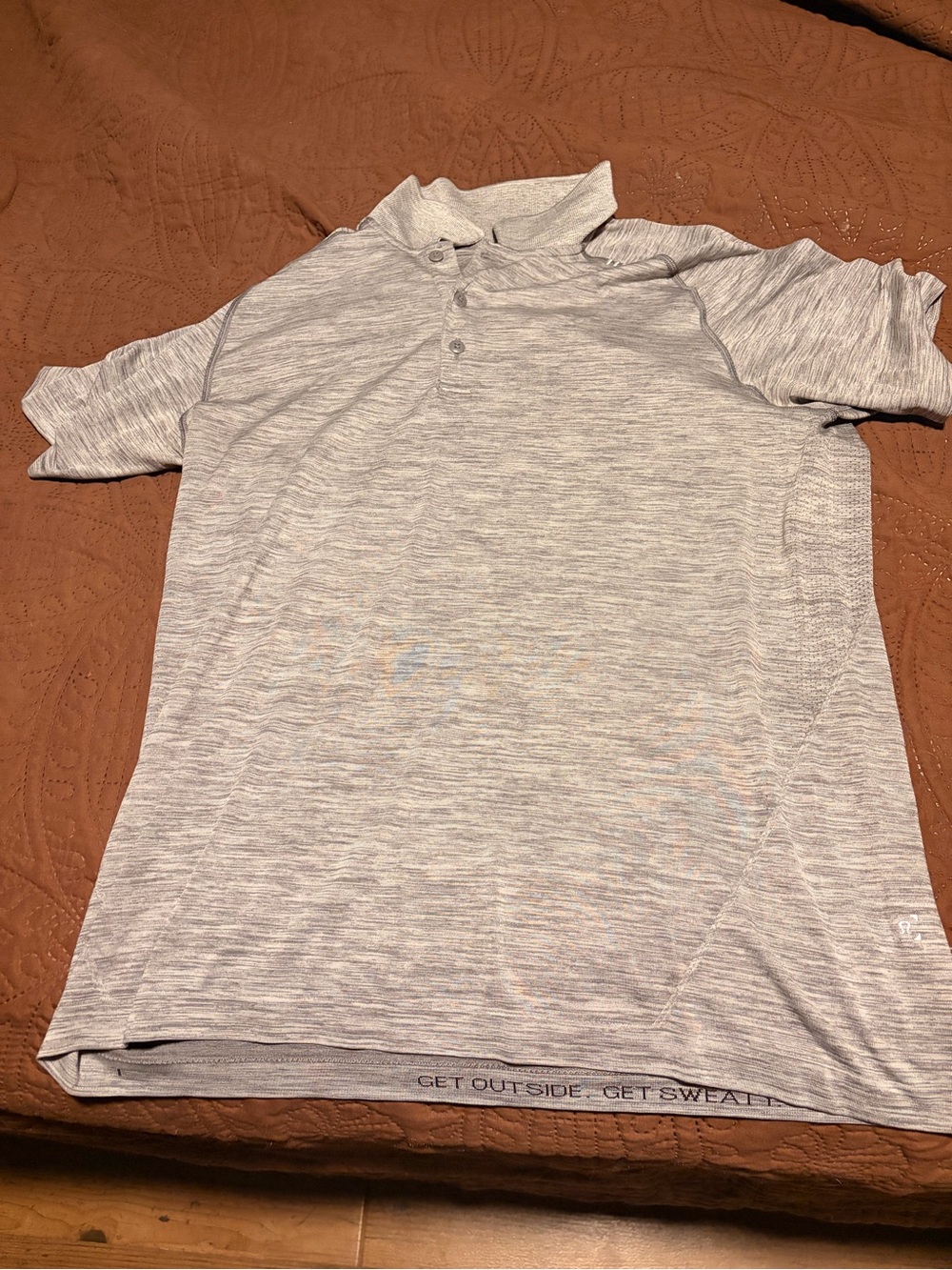 lululemon athletica Light Gray Heather Men's Polo